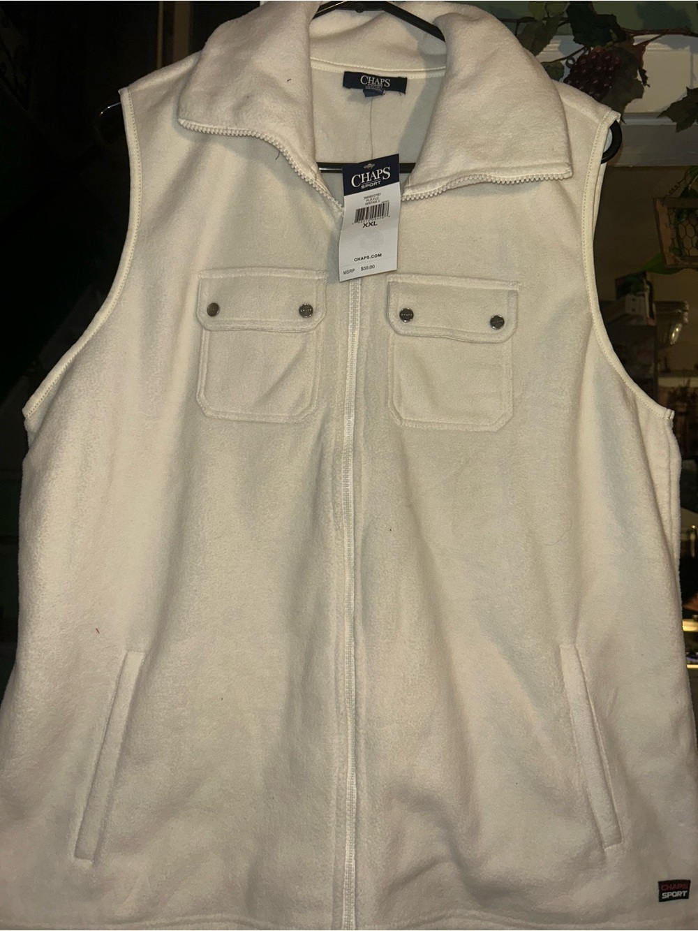 White vest from chaps sports